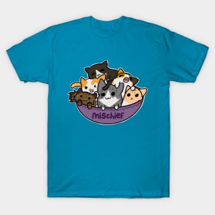 Bowl of Mischief (Cats) T-Shirt